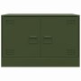 Muebles para TV 2 unidades acero verde oliva 67x39x44 cm de vidaXL, Muebles TV - Ref: Foro24-841640, Precio: 121,65 €, Descue...