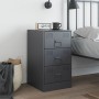 Mesita de noche acero gris antracita 34,5x39x62 cm de vidaXL, Mesitas de noche - Ref: Foro24-841779, Precio: 88,39 €, Descuen...