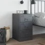 Nachttisch aus anthrazitgrauem Stahl, 34,5x39x62 cm. von vidaXL, Nachttische - Ref: Foro24-841779, Preis: 87,50 €, Rabatt: %