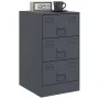 Nachttisch aus anthrazitgrauem Stahl, 34,5x39x62 cm. von vidaXL, Nachttische - Ref: Foro24-841779, Preis: 87,50 €, Rabatt: %