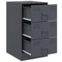 Nachttisch aus anthrazitgrauem Stahl, 34,5x39x62 cm. von vidaXL, Nachttische - Ref: Foro24-841779, Preis: 87,50 €, Rabatt: %