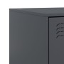 Mesita de noche acero gris antracita 34,5x39x62 cm de vidaXL, Mesitas de noche - Ref: Foro24-841779, Precio: 88,39 €, Descuen...
