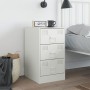 Mesita de noche acero blanco 34,5x39x62 cm de vidaXL, Mesitas de noche - Ref: Foro24-841785, Precio: 78,60 €, Descuento: %