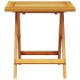 Tumbona con cojín y mesa madera maciza de acacia de vidaXL, Tumbonas - Ref: Foro24-3206362, Precio: 268,80 €, Descuento: %