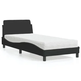 Bed with black velvet mattress 90x200 cm by vidaXL, Beds and slatted bases - Ref: Foro24-3208333, Price: 252,85 €, Discount: %