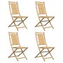 Sillas de jardín plegables 4 unidades bambú 46x66x99 cm de vidaXL, Sillas de jardín - Ref: Foro24-3278511, Precio: 277,14 €, ...