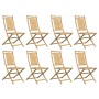 Sillas de jardín plegables 8 unidades bambú 46x66x99 cm de vidaXL, Sillas de jardín - Ref: Foro24-3278513, Precio: 596,76 €, ...