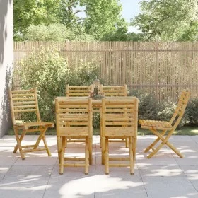 Sillas de jardín plegables 6 unidades bambú 43x54x88 cm de vidaXL, Sillas de jardín - Ref: Foro24-3278518, Precio: 401,71 €, ...