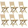 Sillas de jardín plegables 6 unidades bambú 43x54x88 cm de vidaXL, Sillas de jardín - Ref: Foro24-3278518, Precio: 401,71 €, ...