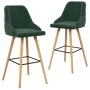 Taburetes de cocina 2 unidades terciopelo verde oscuro de vidaXL, Taburetes de cocina - Ref: Foro24-289465, Precio: 175,51 €,...