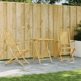 Juego de mesa y sillas de jardín 3 piezas bambú by vidaXL, Garden sets - Ref: Foro24-3278526, Price: 218,42 €, Discount: %
