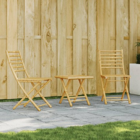 Juego de mesa y sillas de jardín 3 piezas bambú de vidaXL, Conjuntos de jardín - Ref: Foro24-3278524, Precio: 174,95 €, Descu...