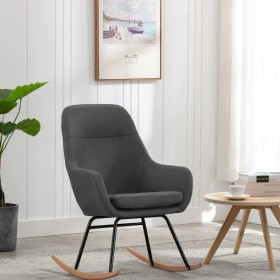 Silla mecedora de tela gris oscura de vidaXL, Mecedoras - Ref: Foro24-289538, Precio: 113,59 €, Descuento: %