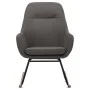 Silla mecedora de tela gris oscura de vidaXL, Mecedoras - Ref: Foro24-289538, Precio: 114,66 €, Descuento: %