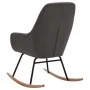 Silla mecedora de tela gris oscura de vidaXL, Mecedoras - Ref: Foro24-289538, Precio: 114,66 €, Descuento: %