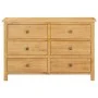 Cajonera de madera de roble macizo 105x33,5x73 cm de vidaXL, Cajoneras - Ref: Foro24-289196, Precio: 390,30 €, Descuento: %