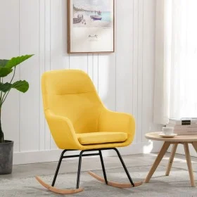 Mustard Yellow Fabric Rocking Chair by vidaXL, Rocking chairs - Ref: Foro24-289544, Price: 178,92 €, Discount: %
