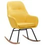 Silla mecedora de tela amarilla mostaza de vidaXL, Mecedoras - Ref: Foro24-289544, Precio: 178,92 €, Descuento: %