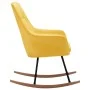 Silla mecedora de tela amarilla mostaza de vidaXL, Mecedoras - Ref: Foro24-289544, Precio: 178,92 €, Descuento: %
