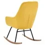 Silla mecedora de tela amarilla mostaza de vidaXL, Mecedoras - Ref: Foro24-289544, Precio: 178,92 €, Descuento: %