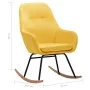 Silla mecedora de tela amarilla mostaza de vidaXL, Mecedoras - Ref: Foro24-289544, Precio: 178,92 €, Descuento: %