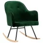 Silla de comedor de terciopelo verde oscuro de vidaXL, Mecedoras - Ref: Foro24-289520, Precio: 105,40 €, Descuento: %