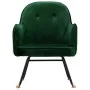 Silla de comedor de terciopelo verde oscuro de vidaXL, Mecedoras - Ref: Foro24-289520, Precio: 105,40 €, Descuento: %