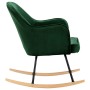 Silla de comedor de terciopelo verde oscuro de vidaXL, Mecedoras - Ref: Foro24-289520, Precio: 118,08 €, Descuento: %