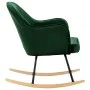 Silla de comedor de terciopelo verde oscuro de vidaXL, Mecedoras - Ref: Foro24-289520, Precio: 105,40 €, Descuento: %