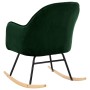 Silla de comedor de terciopelo verde oscuro de vidaXL, Mecedoras - Ref: Foro24-289520, Precio: 118,08 €, Descuento: %