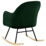 Silla de comedor de terciopelo verde oscuro de vidaXL, Mecedoras - Ref: Foro24-289520, Precio: 105,40 €, Descuento: %