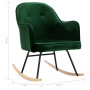 Silla de comedor de terciopelo verde oscuro de vidaXL, Mecedoras - Ref: Foro24-289520, Precio: 118,08 €, Descuento: %