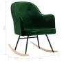 Silla de comedor de terciopelo verde oscuro de vidaXL, Mecedoras - Ref: Foro24-289520, Precio: 105,40 €, Descuento: %