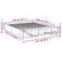 Estructura de cama madera de ingeniería marrón roble 150x200 cm de vidaXL, Camas y somieres - Ref: Foro24-3280565, Precio: 17...