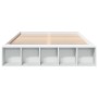 Estructura de cama madera de ingeniería blanca 150x200 cm de vidaXL, Camas y somieres - Ref: Foro24-3280559, Precio: 144,68 €...