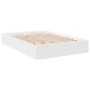 Estructura de cama madera de ingeniería blanca 150x200 cm de vidaXL, Camas y somieres - Ref: Foro24-3280559, Precio: 144,68 €...