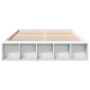 Estructura de cama madera de ingeniería blanca 160x200 cm de vidaXL, Camas y somieres - Ref: Foro24-3280552, Precio: 202,51 €...