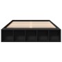 Estructura de cama madera de ingeniería negra 140x200 cm de vidaXL, Camas y somieres - Ref: Foro24-3280567, Precio: 173,74 €,...