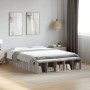Estructura de cama madera de ingeniería gris Sonoma 135x190 cm de vidaXL, Camas y somieres - Ref: Foro24-3280592, Precio: 134...