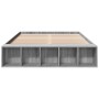 Estructura de cama madera de ingeniería gris Sonoma 135x190 cm de vidaXL, Camas y somieres - Ref: Foro24-3280592, Precio: 134...