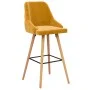 Taburetes de cocina 2 unidades terciopelo amarillo de vidaXL, Taburetes de cocina - Ref: Foro24-289470, Precio: 174,74 €, Des...