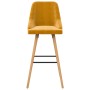 Taburetes de cocina 2 unidades terciopelo amarillo de vidaXL, Taburetes de cocina - Ref: Foro24-289470, Precio: 177,41 €, Des...