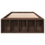 Estructura de cama madera de ingeniería roble marrón 90x200 cm de vidaXL, Camas y somieres - Ref: Foro24-3280614, Precio: 108...