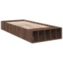 Estructura de cama madera de ingeniería marrón roble 90x190 cm de vidaXL, Camas y somieres - Ref: Foro24-3280621, Precio: 104...