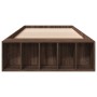 Estructura de cama madera de ingeniería marrón roble 90x190 cm de vidaXL, Camas y somieres - Ref: Foro24-3280621, Precio: 104...