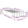 Estructura de cama madera de ingeniería marrón roble 90x190 cm de vidaXL, Camas y somieres - Ref: Foro24-3280621, Precio: 104...