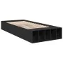 Black engineered wood bed frame 90x190 cm by vidaXL, Beds and slatted bases - Ref: Foro24-3280616, Price: 104,79 €, Discount: %