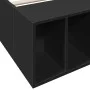Black engineered wood bed frame 90x190 cm by vidaXL, Beds and slatted bases - Ref: Foro24-3280616, Price: 104,79 €, Discount: %