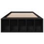 Estructura de cama madera de ingeniería negra 75x190 cm de vidaXL, Camas y somieres - Ref: Foro24-3280623, Precio: 103,37 €, ...