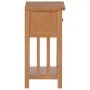 Mesa revistero con cajón madera maciza de roble 35x27x55 cm de vidaXL, Mesas auxiliares - Ref: Foro24-289182, Precio: 97,53 €...